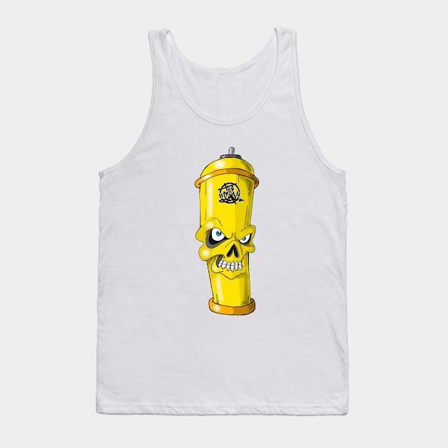 Yellow spray can Tank Top by TheEndDesign